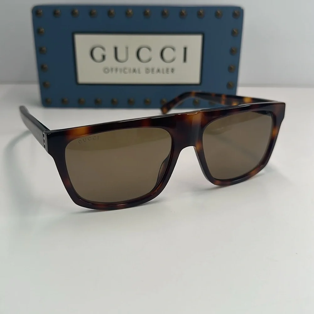 New Authentic Gucci GG0450S 003 57 Men's Sunglasses